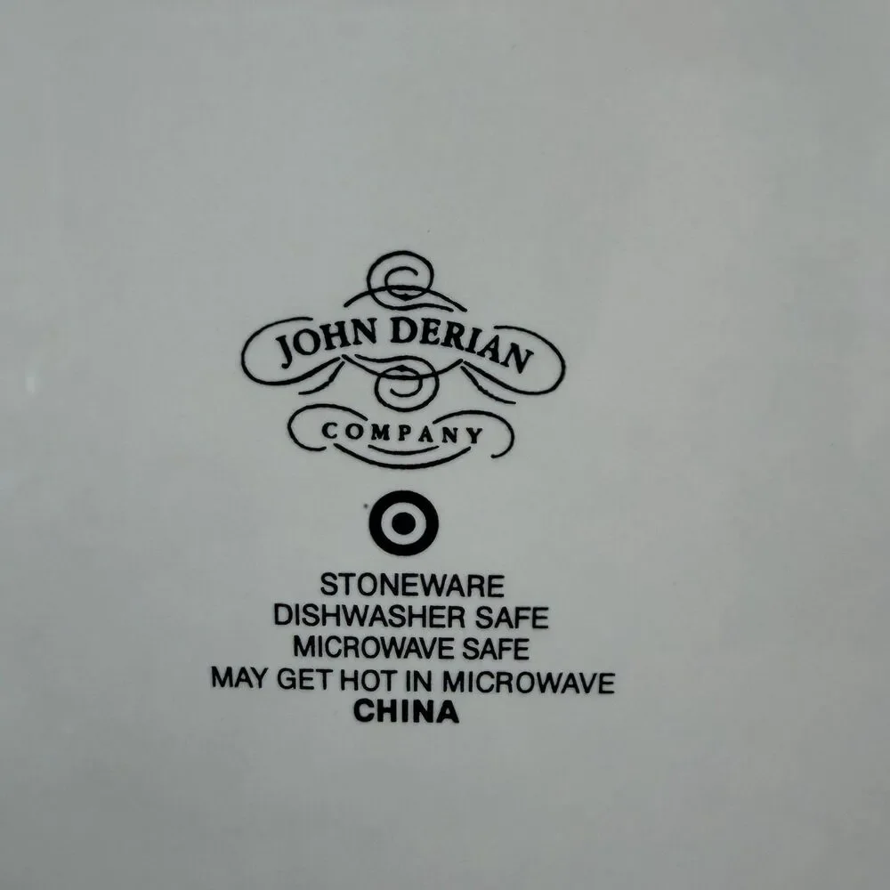 John Derian Set Of 4 Turkey Salad Plates Stoneware Thanksgiving Table Settings